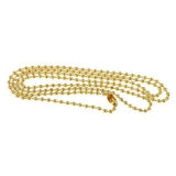 Stainless Steel Ball Chain Length 30 Inch-gold color, SQC