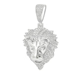 Brass Copper Lion Head Pendant-Gold or Silver color, BRP-07,