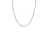 Brass Tennis Necklace, Width-4mm, Length-20''
