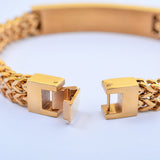 SBM-138,Men Stainless Steel Fancy Bracelet- Width-8mm,Length-8.5'', 4mm thick