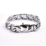 SBM-730, Men Stainless Steel Bracelet-Width-14mm, Length-9'', 3mm thick
