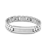 SBM 739, Men Stainless Steel Bracelet-Width-12mm, Length-7.25+1"(added), 3mm thick