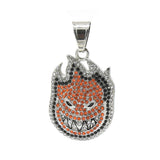 SP 1373, Stainless Steel Fire ghost-gold or silver color, 36mm width, 46mm high, 7mm thick