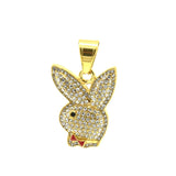 SP 1418, Rabbit-gold color, 17mm width, 37mm high, 5mm thick