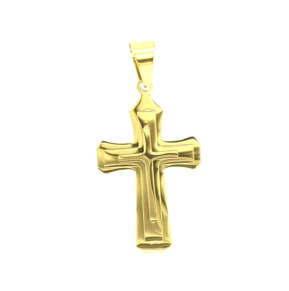 sp 1422, Stainless Steel Cross Pendant, 30mm width, 60mm high, 5mm thick