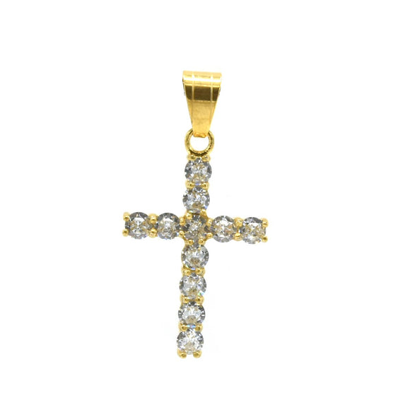 SP-700, Stainless Steel 2 size of cross Pendant- Gold or Silver, 18mm width, 32mm high, 3mm thick