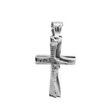 SP-783, Stainless Steel Small Cross Pendant-gold, silver or silver black, 17mm width, 32mm high, 3mm thick