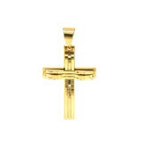 SP-97, Stainless Steel Cross Pendant-gold color , 43mm width, 75mm high, 10mm thick