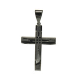 SP-98, Stainless Steel Cross Pendant - 2 size of cross different color