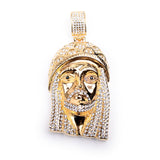 SP 1-12, Stainless Steel Jesus Head Pendant- 2 size of Jesus Head, Gold or silver color
