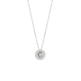 STNW-531, Sterling Silver Initial Pendant Necklace- from "A" to "Z", gold or silver color