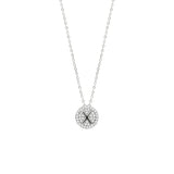 STNW-531, Sterling Silver Initial Pendant Necklace- from "A" to "Z", gold or silver color