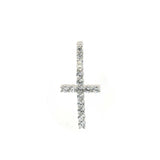 STPM 395, Men and Women S925 Sterling Silver Icy Bling Bling Cross Pendant-Gold or Silver color