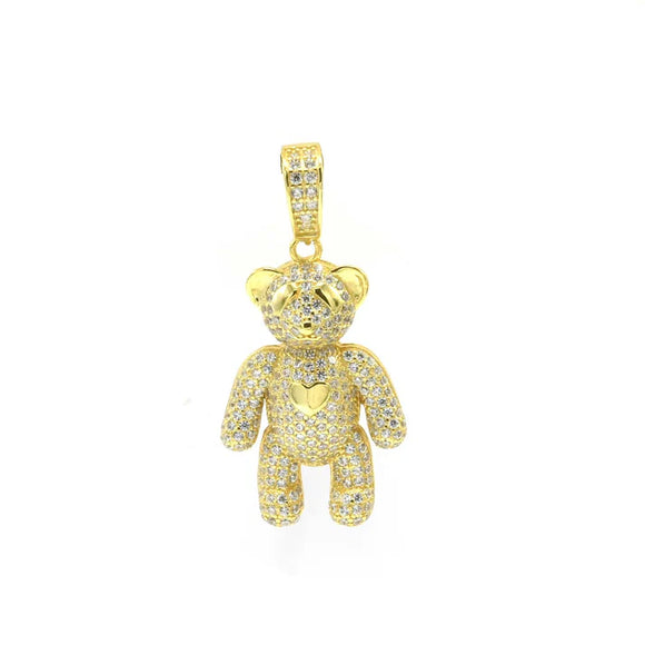 STPW-160 Sterling Silver Teddy Bear Pendant