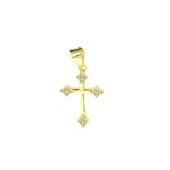 STPW-66, Tiny Women S925 Sterling Silver Cross Pendant-Gold or Silver Color