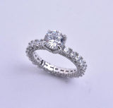 STRW-459, Women 925 Sterling Silver Engagement Ring