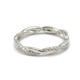 STRW 913, Women S925 Sterling Silver Infinity Ring-Gold or Silver color