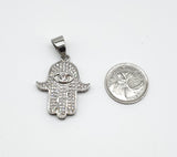 SP-881, Stainless Steel Hamsa Hand Evil Eyes, gold or silver color,