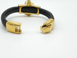LBM-11,Stainless Steel Lion Head Clasp Bracelet-gold or silver color, Width-12mm,Length-8.75''