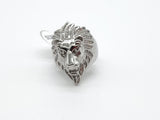 SRM-243, Stainless Steel Hit Hop Lion Head Ring-gold or silver color, 25mm X 22mm Width, 15mm Thick
