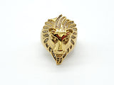 SRM-243, Stainless Steel Hit Hop Lion Head Ring-gold or silver color, 25mm X 22mm Width, 15mm Thick