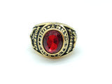 SRM-290, Stainless Steel United Army Ring-gold red or silver red color- 18mm X 15mm Width, 8mm thick