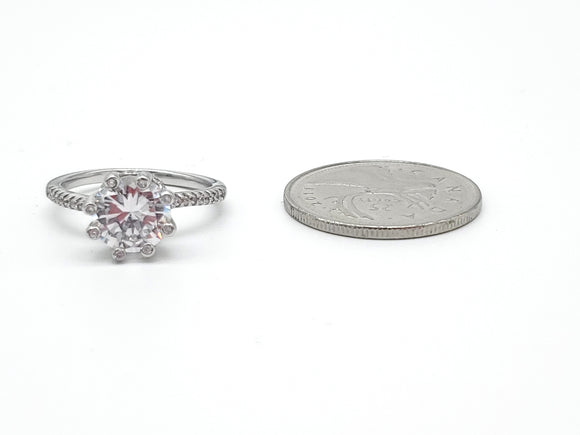 STRW-168, Women S925 Sterling Silver Engagement Ring