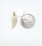 STPW-43, Sterling Silver Angle Wing Pendant