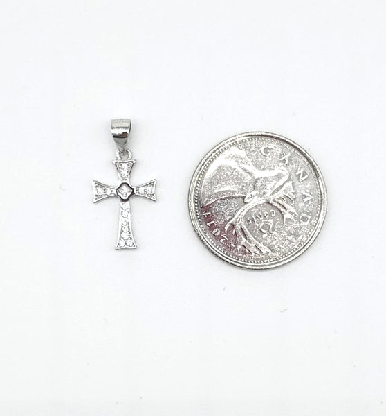 STPW-69, Sterling Silver Tiny Cross Pendant