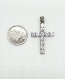SP-700, Stainless Steel 2 size of cross Pendant- Gold or Silver, 18mm width, 32mm high, 3mm thick