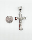 SP-377, Stainless Steel Cross Pendant- 2 size of cross, 5 color choose