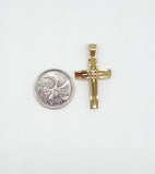 SP-98, Stainless Steel Cross Pendant - 2 size of cross different color