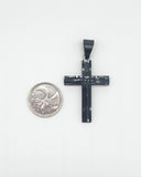 SP-98, Stainless Steel Cross Pendant - 2 size of cross different color