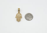 SP-728, Stainless Steel 2 size of Hansa Hand Pendant-gold or silver color