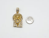 SP 1-12, Stainless Steel Jesus Head Pendant- 2 size of Jesus Head, Gold or silver color