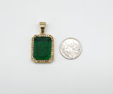 SP-633, Stainless Steel 2 size of 4 colors-red, blue. black and green Pendant