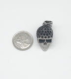 SP-752, Stainless Steel 2 size of Skull Pendant-gold or silver black