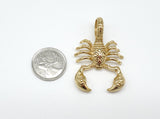 SP-92, Stainless Steel 2 size of Scorpion Pendant-gold or silver color