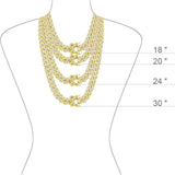BRN-013-Brass Cuban Chain-Width-12mm, Length-20''