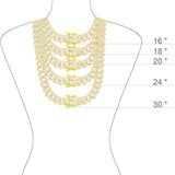 Brass Miami Cuban Chain 14MM Width 20 Inch