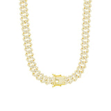 Brass Miami Cuban Chain 14MM Width 20 Inch