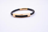 LBM-428,Stainless Steel Clasp Leather Bracelet- silver color, Width-6mm,Length-8.25''