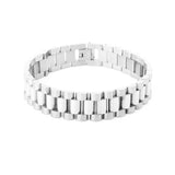 SBM-18, Men Stainless Steel Watch Belt Bracelet gold color- width, 8-8.5'' length, 3.5mm thick