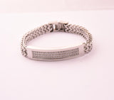 SBM-138,Men Stainless Steel Fancy Bracelet- Width-8mm,Length-8.5'', 4mm thick