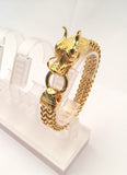 SBM-521, Men Stainless Steel Dragon Head Bracelet- Width-12mm, Length-8.5''
