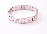 SBM-656, Men Stainless Steel Bracelet -Width-12mm,Length-8.5 inches, 3mm thick