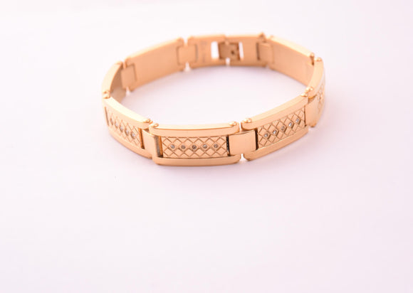 SBM-668, Men Stainless Steel Bracelet-Width-12mm, Length-9'', 3mm thick