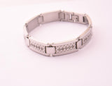 SBM-668, Men Stainless Steel Bracelet-Width-12mm, Length-9'', 3mm thick