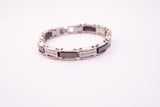 SBM-678, Men Stainless Steel Fancy Bracelet silver color-Width-9mm,Length-8.5'',5mm thick