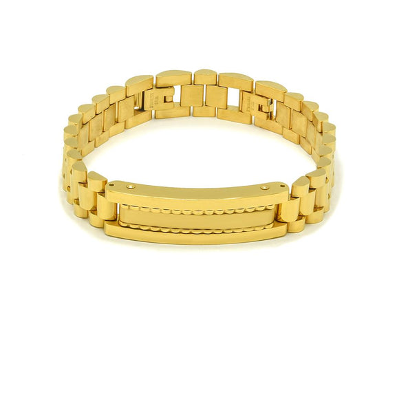 SBM 739, Men Stainless Steel Bracelet-Width-12mm, Length-7.25+1